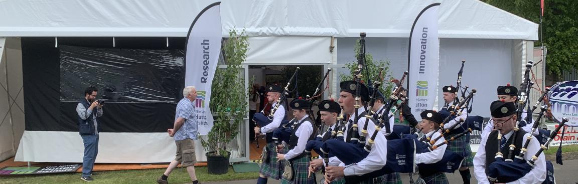 Image of the exterior of the Hutton RHS marquee