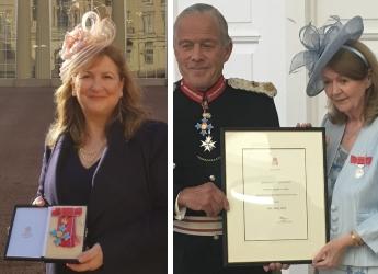 Lorna Dawson and Anne Pack's investiture ceremonies