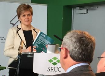 First Minister Nicola Sturgeon addresses the Women in Agriculture event