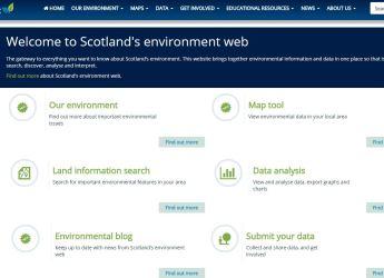 Scotland's Environment Web screenshot