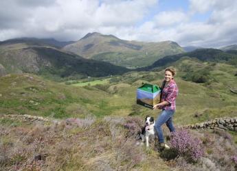 Photo of Teleri Fielden in a Snowdonia landscape (credit: Teleri Fielden)