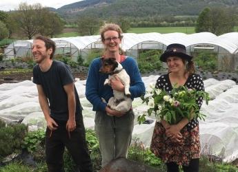 The Tomnah'a Market Garden team sell fruit, veg & flowers directly to customers