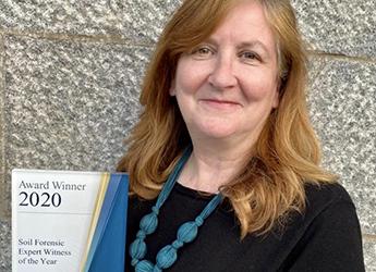 Professor Lorna Dawson announced as Soil Forensic Expert Witness of the Year at GLE Award