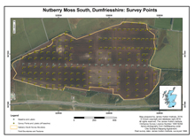 Nutberry Moss South, Dumfriesshire: Survey Points; 1998 survey; Macaulay Land Use Research Institute