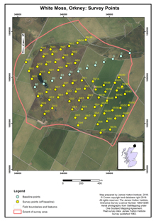 White Moss, Orkney: Scottish Peat Survey sites, Scottish Peat Committee and Macaulay Institute for Soil Research