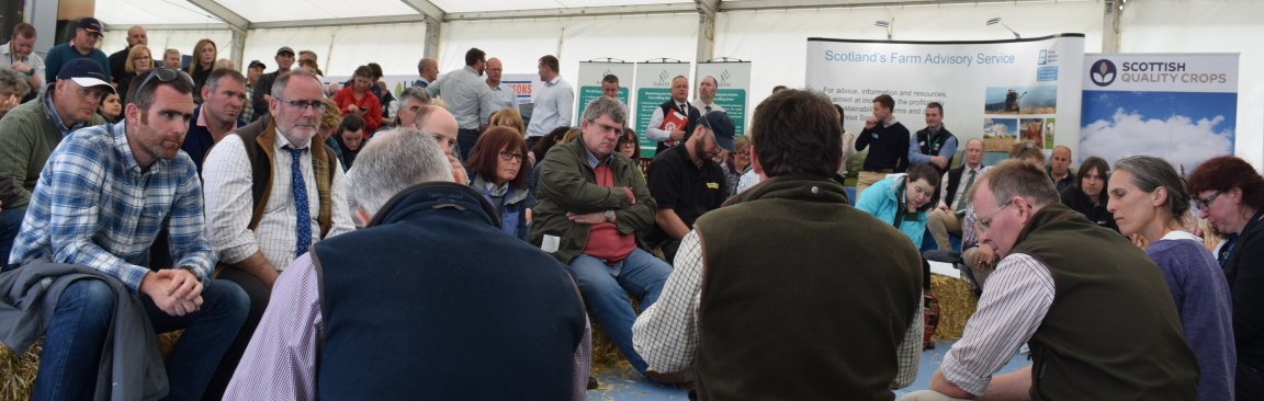 Arable Conversations taking place at Arable Scotland