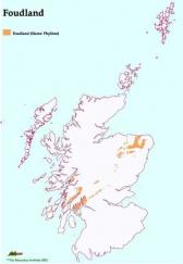 Distribution of Foudland Soil Assocation